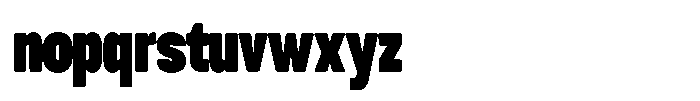 GC Dooze Extra Bold Font LOWERCASE
