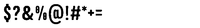GC Dooze Medium Font OTHER CHARS