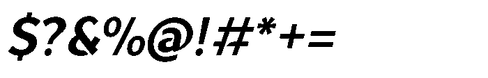 GC Fodax Oblique Font OTHER CHARS