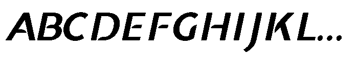 GC Fodax Oblique Font UPPERCASE
