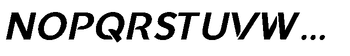 GC Fodax Oblique Font UPPERCASE
