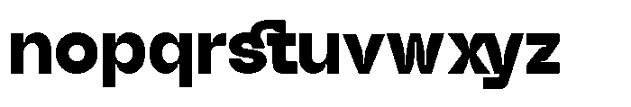 GC Gatuzo Extra Bold Font LOWERCASE