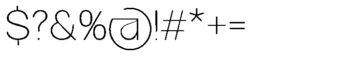 GC Gatuzo Thin Font OTHER CHARS