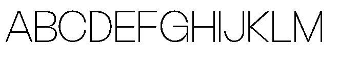GC Gatuzo Thin Font UPPERCASE