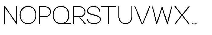 GC Gatuzo Thin Font UPPERCASE
