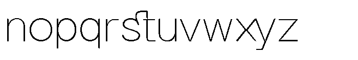 GC Gatuzo Thin Font LOWERCASE