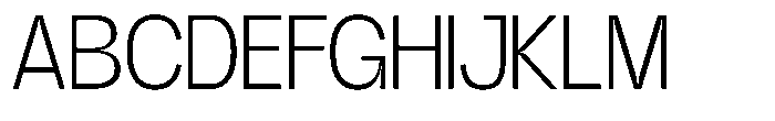 GC Gudlak Extra Light Font UPPERCASE