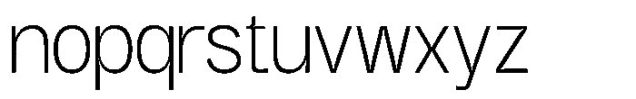 GC Gudlak Extra Light Font LOWERCASE