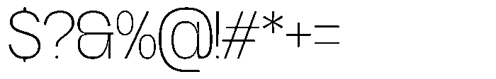 GC Gudlak Thin Font OTHER CHARS