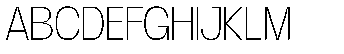 GC Gudlak Thin Font UPPERCASE