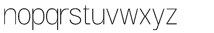 GC Gudlak Thin Font LOWERCASE