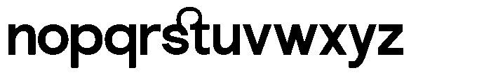 GC Kabuki Font LOWERCASE