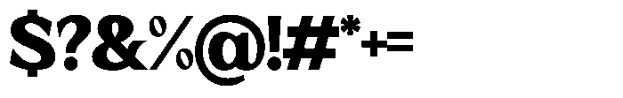 GC Kroven Extra Bold Font OTHER CHARS