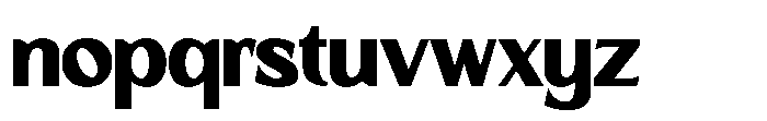 GC Kroven Extra Bold Font LOWERCASE