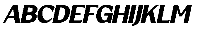 GC Kroven Slanted Font UPPERCASE