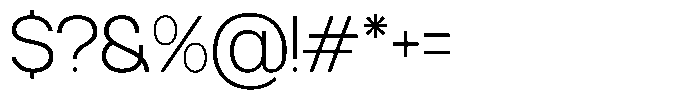 GC Margain Extra Light Font OTHER CHARS
