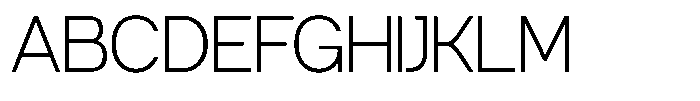 GC Margain Extra Light Font UPPERCASE
