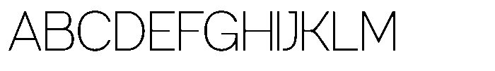 GC Margain Thin Font UPPERCASE