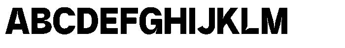 GC Methane Bold Font UPPERCASE