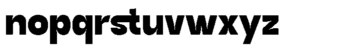 GC Methane Extra Bold Font LOWERCASE