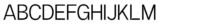 GC Methane Extra Light Font UPPERCASE