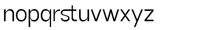 GC Methane Extra Light Font LOWERCASE