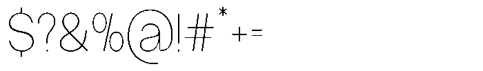 GC Methane Hairline Font OTHER CHARS