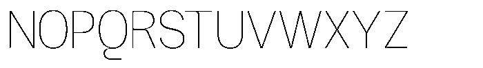GC Methane Hairline Font UPPERCASE
