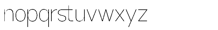 GC Methane Hairline Font LOWERCASE
