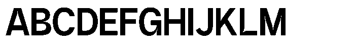 GC Methane Medium Font UPPERCASE