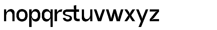 GC Methane Regular Font LOWERCASE