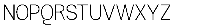 GC Methane Thin Font UPPERCASE