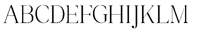 GC Milan Headline Extra Light Display Font UPPERCASE