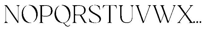 GC Milan Headline Extra Light Display Font UPPERCASE