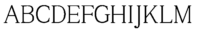GC Milan Headline Extra Light Text Font UPPERCASE