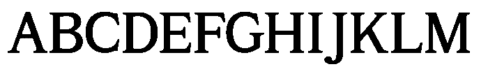 GC Milan Headline Medium Text Font UPPERCASE