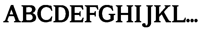 GC Milan Headline Semi Bold Text Font UPPERCASE