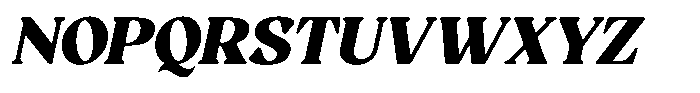 GC Milky Shine Extra Bold Italic Font UPPERCASE