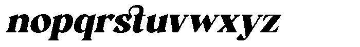 GC Milky Shine Extra Bold Italic Font LOWERCASE