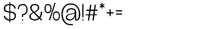 GC Molecule Extra Light Font OTHER CHARS