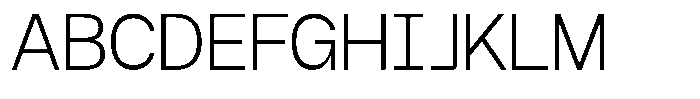 GC Molecule Extra Light Font UPPERCASE
