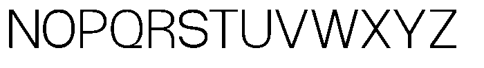 GC Molecule Extra Light Font UPPERCASE