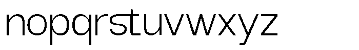 GC Molecule Extra Light Font LOWERCASE