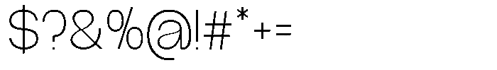 GC Molecule Thin Font OTHER CHARS