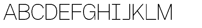 GC Molecule Thin Font UPPERCASE