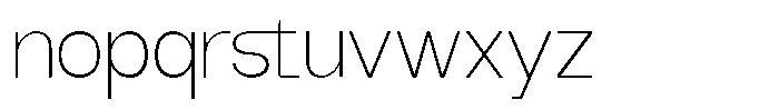 GC Molecule Thin Font LOWERCASE
