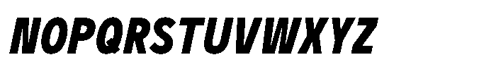 GC Monza Sans Bold Condensed Italic Font UPPERCASE