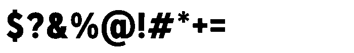 GC Monza Sans Bold Condensed Font OTHER CHARS