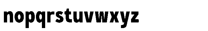 GC Monza Sans Bold Condensed Font LOWERCASE