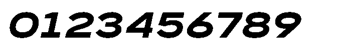 GC Monza Sans Bold Expanded Italic Font OTHER CHARS